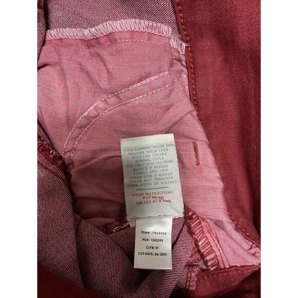 Torrid Jeggings Skinny Ankle Zip Pockets Red Plus Size Pants - Picture 6 of 6